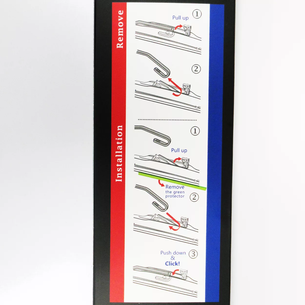 تیغه برف پاک کن ساما مدل هیبرید مناسب برای پژو 206 بسته دو عددی