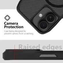کاور سامورایی مدل Octagon Carbon مناسب برای گوشی موبایل اپل iPhone 16