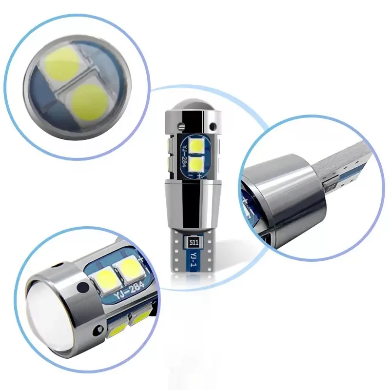 لامپ چراغ و پلاک یوبیز مدل T10-3030-10SMD بسته 2 عددی