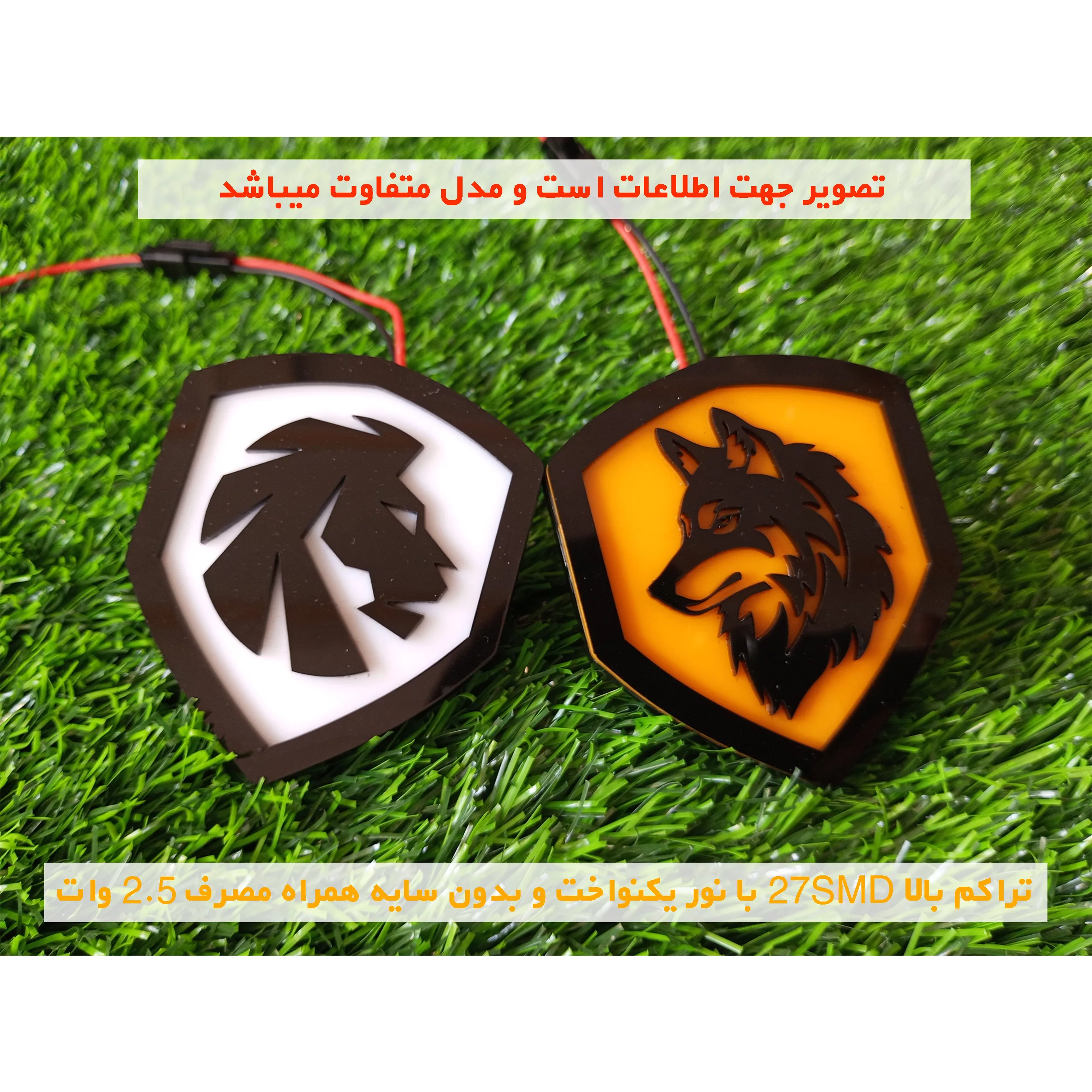 چراغ اس ام دی راهنما خودرو مدل Lion-100 بسته 2 عددی