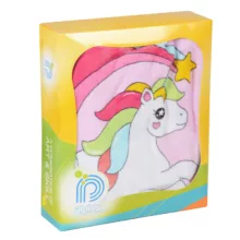 حوله پالتویی کودک پودایران طرح یونیکورن سایز 112*100 سانتی‌متر