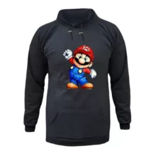 هودی زنانه مدل ماریو کد ۶ رنگ ذغال سنگی