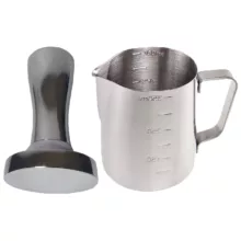ست تمپر و پارچ کف‌ساز شیر مدل S58