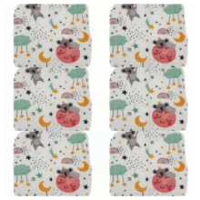 دستمال دست و صورت نوزاد بی بی بی مدل کوالا سایز مجموعه 6 عددی