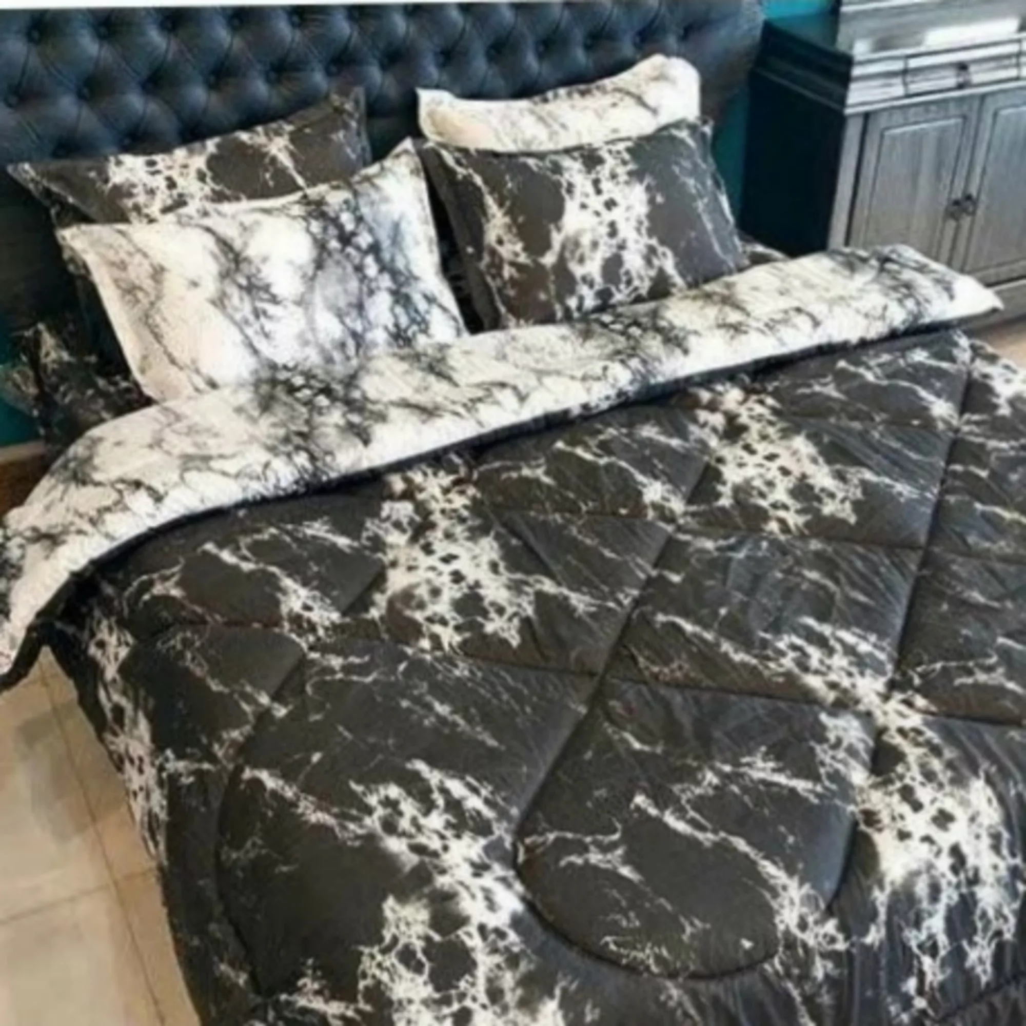 سرویس روتختی مدل ماربل niki.210.h25 کد 160 دو نفره شش تکه