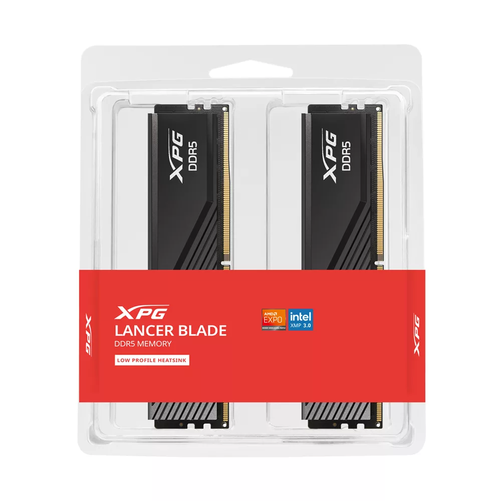 رم کامپیوتر DDR5 دو کاناله 5600 مگاهرتز ای دیتا مدل CL46  XPG Lancer Blade BLACK ظرفیت 32 گیگابایت