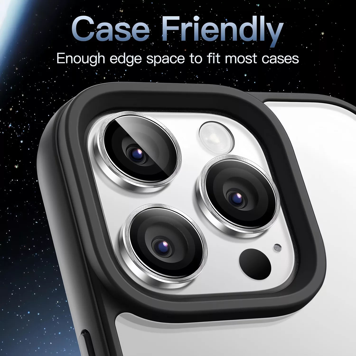 محافظ لنز دوربین شیشهای اسپیگن مدل Optik Pro مناسب برای گوشی موبایل اپل iPhone 16 Pro