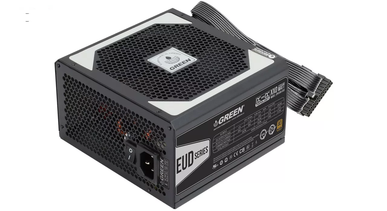 منبع تغذیه کامپیوتر گرین مدل GP480A-EUD