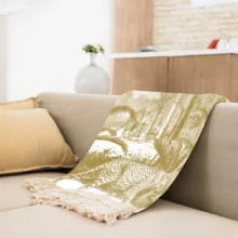 شال مبل طرح ببر کد H2SH1019 سایز 98x180 سانتی متر