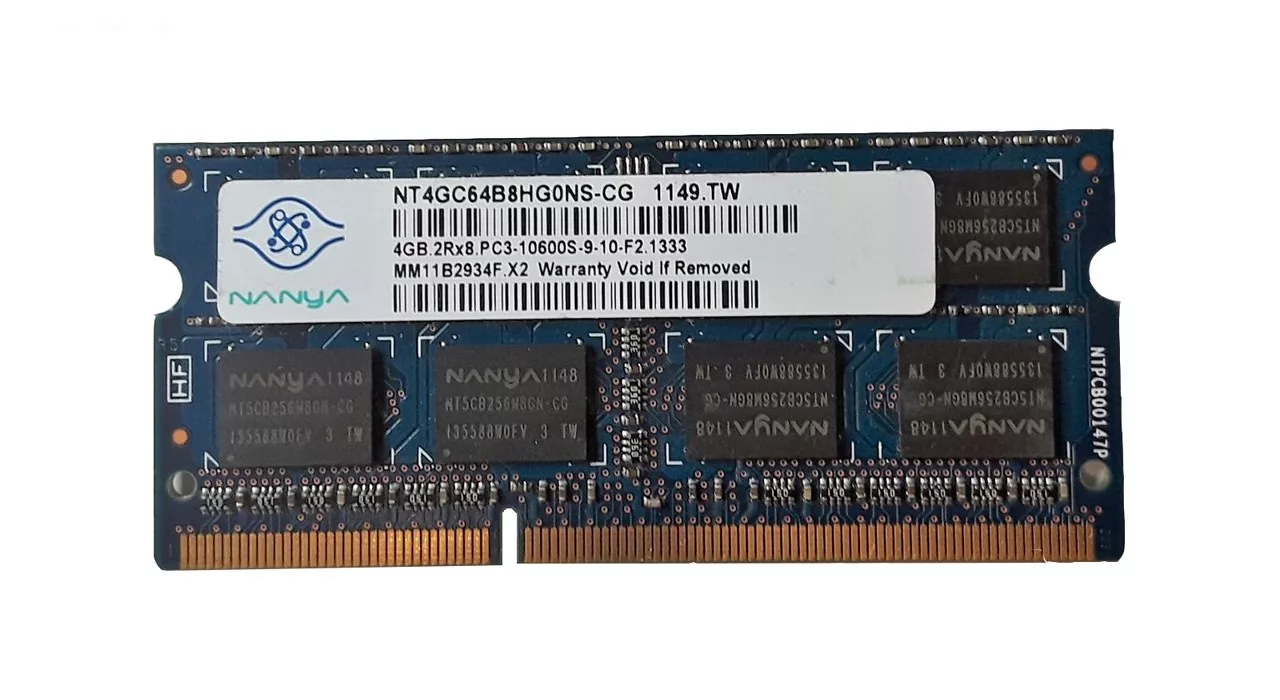 رم لپ تاپ نانیا مدل 1333 DDR3 PC3 10600s MHz ظرفیت 4گیگابایت