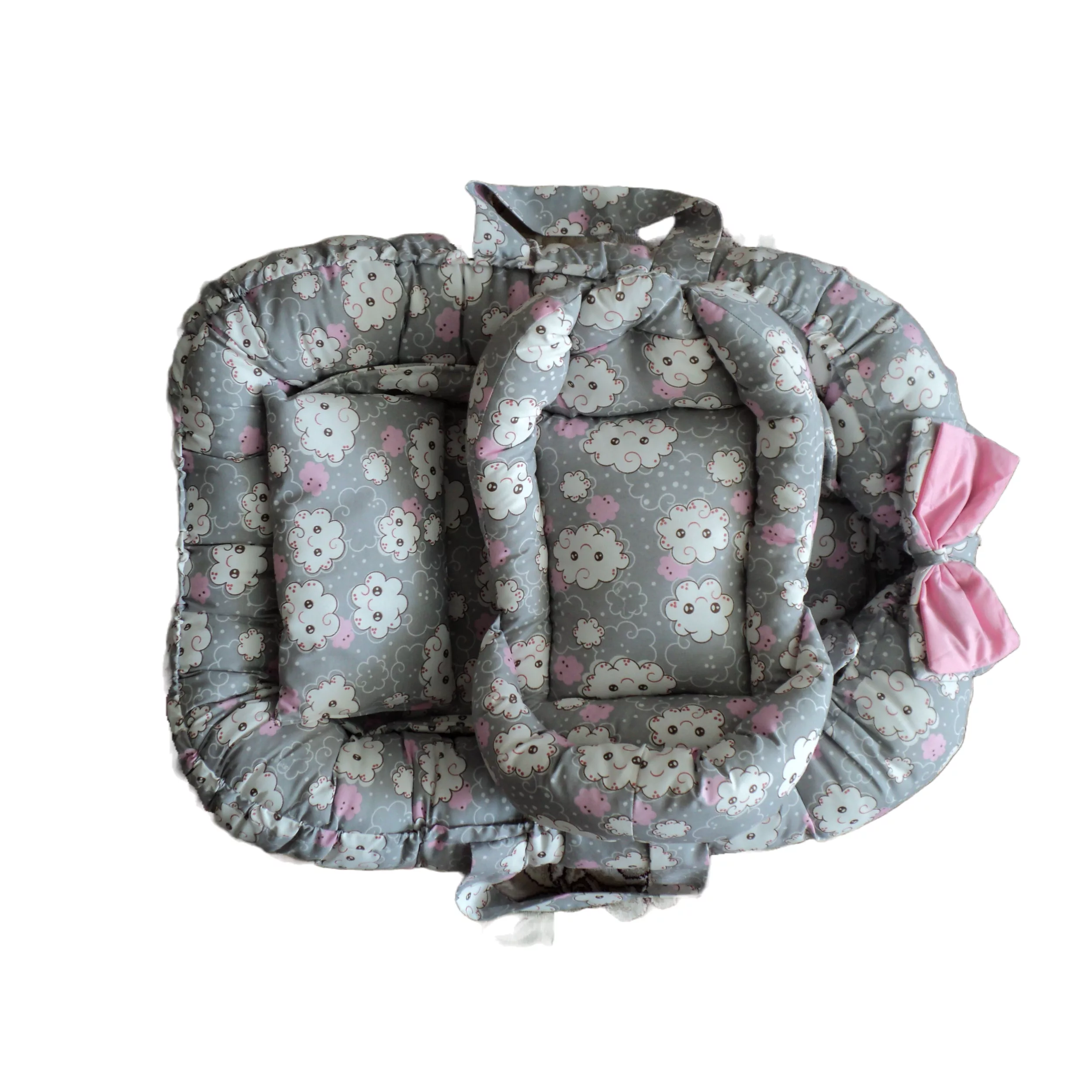 آغوشی طرح ابر مدل 14017 به همراه ساک حمل نوزاد