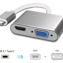 مبدل USB-C به HDMI/VGA مدل S-1606