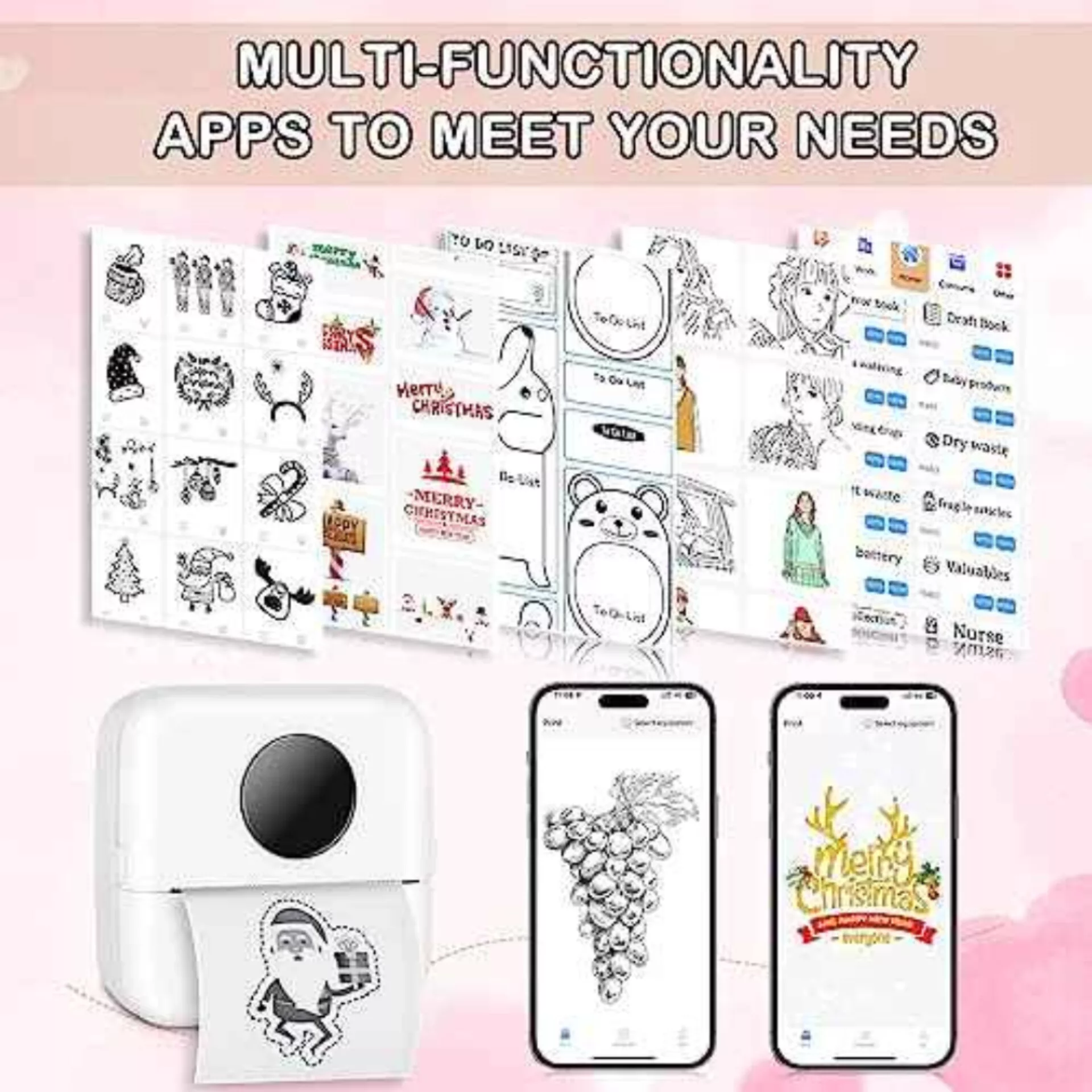 مینی پرینتر حرارتی ناب سل مدل پرتابل شارژی کد Nab-1