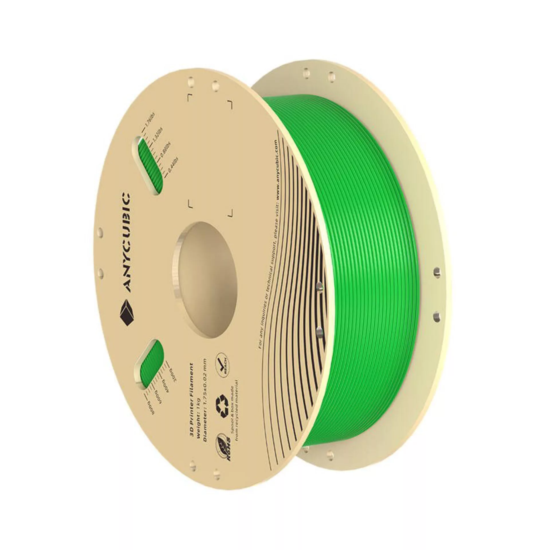 فیلامنت پرینتر سه بعدی انیکیوبیک مدل PLA+ قطر 1.75 میلی متر وزن یک کیلوگرم