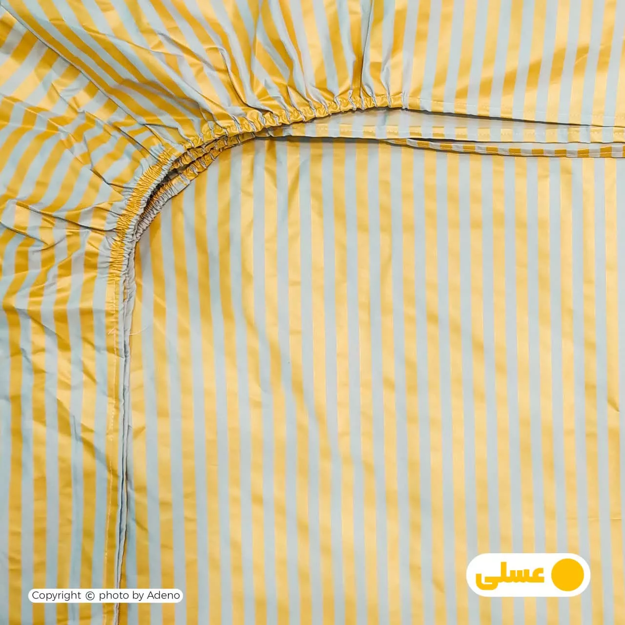 ملحفه آدنو مدل راه راه کد MB01 دونفره سایز 180x200 سانتی متر