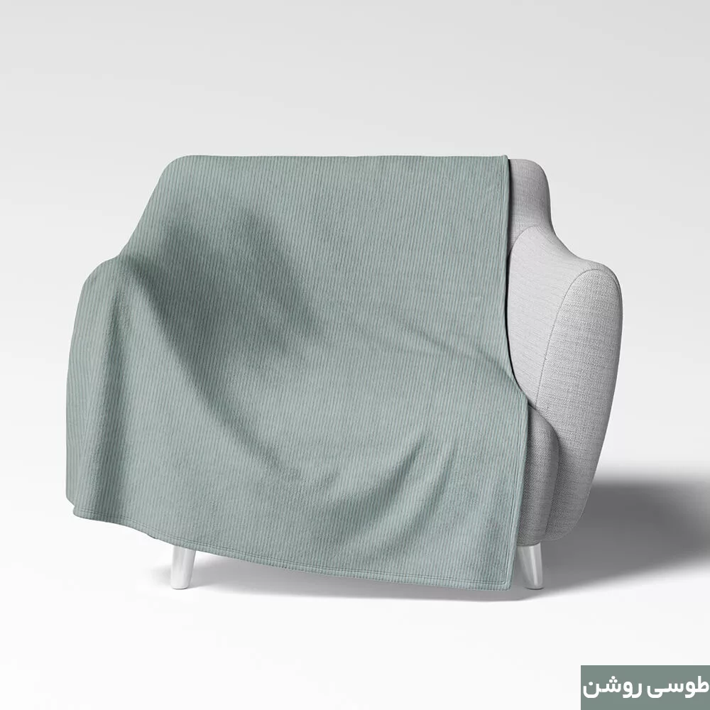 شال مبل شاران هوم مدل مخملی طرح راه راه سایز 150×170 سانتی متر