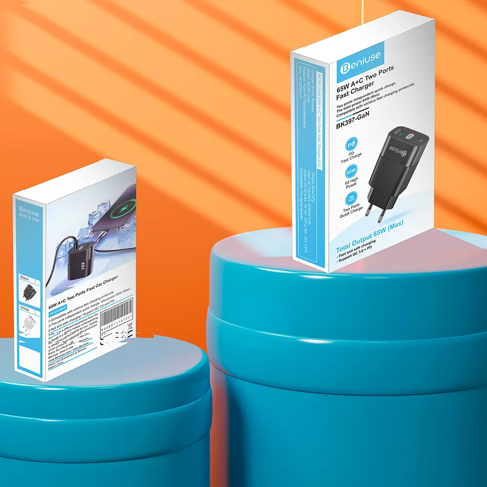 شارژر دیواری 65 وات بنیوس مدل BK397-GaN