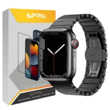 بند اسپریگ مدل Swatch مناسب برای اپل واچ Series 8 Aluminum 45mm / Series 7 Aluminum 45mm