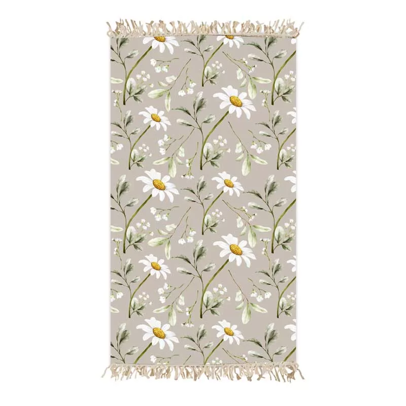 شال مبل مدل بابونه 2 کد F2SH1007 سایز 180x100 سانتی متر