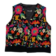 جلیقه زنانه ندامد مدل لینن سوزن دوزی