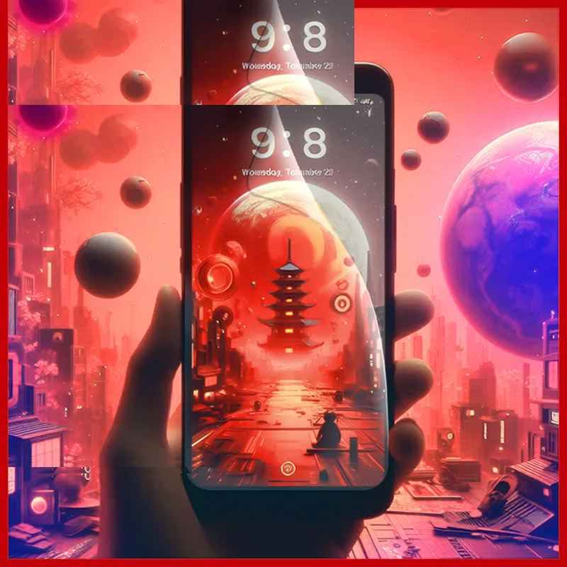محافظ صفحه نمایش مات ریمکس مدل anti-shock مناسب برای گوشی موبایل سامسونگ Galaxy A55