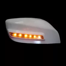 فلاپ آینه چراغدار خودرو کالانیکس مدل FEL-QUKICKWH10368 مناسب برای کوییک مجموعه 2 عددی