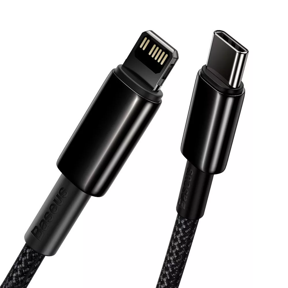 کابل تبدیل USB-C به لایتنینگ باسئوس مدل Tungsten طول 2 متر
