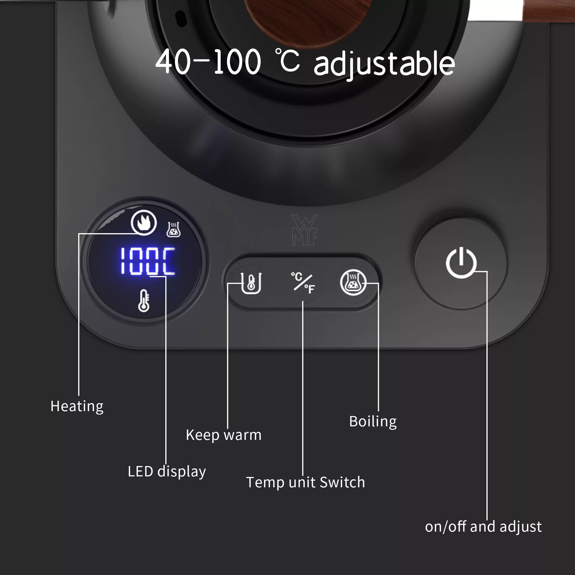 کتری برقی دبلیو ام اف مدل KT90 PRO گنجایش 0.9 لیتر