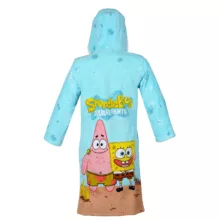 حوله پالتویی کودک پودایران طرح باب اسفنجی سایز 90×110 سانتی‌متر