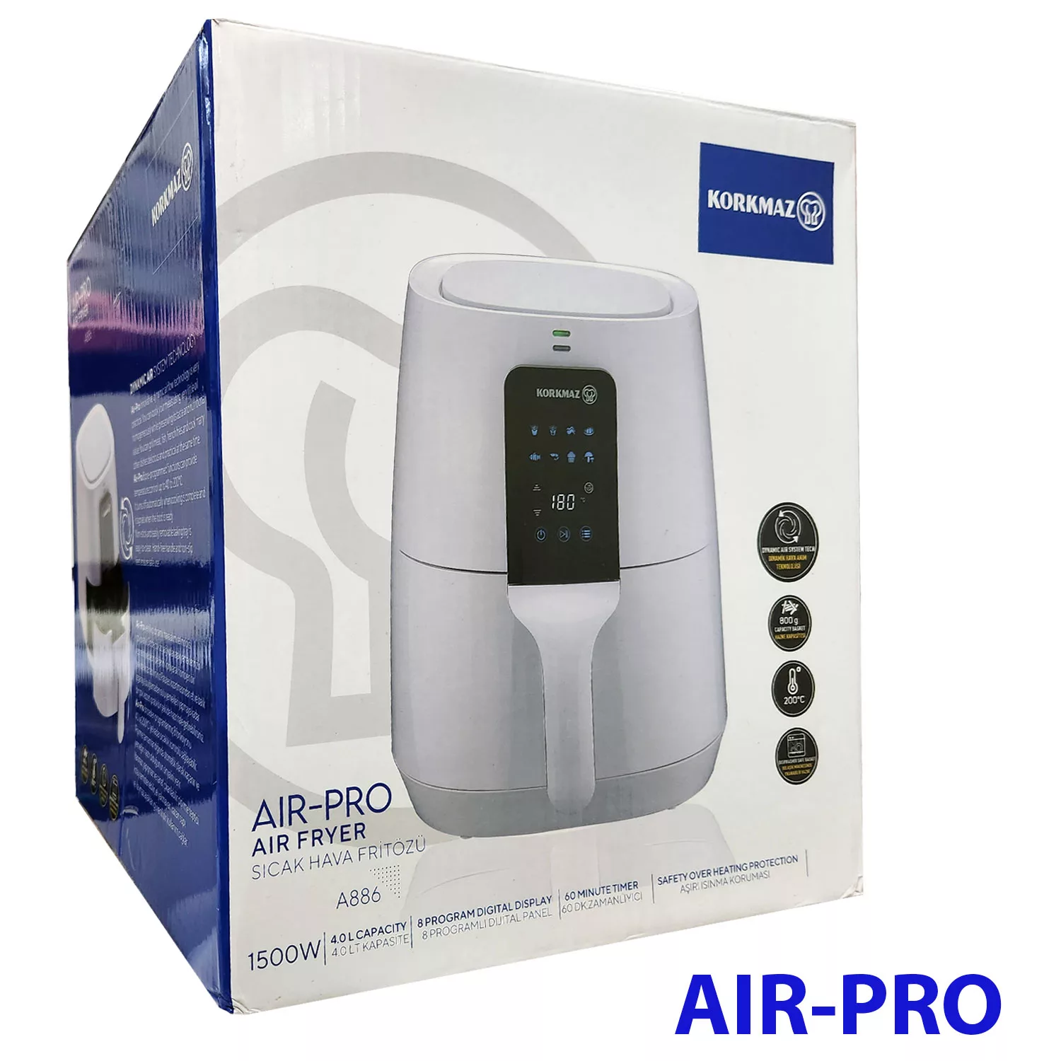 سرخ کن بدون روغن کرکماز مدل AIR-PRO A886