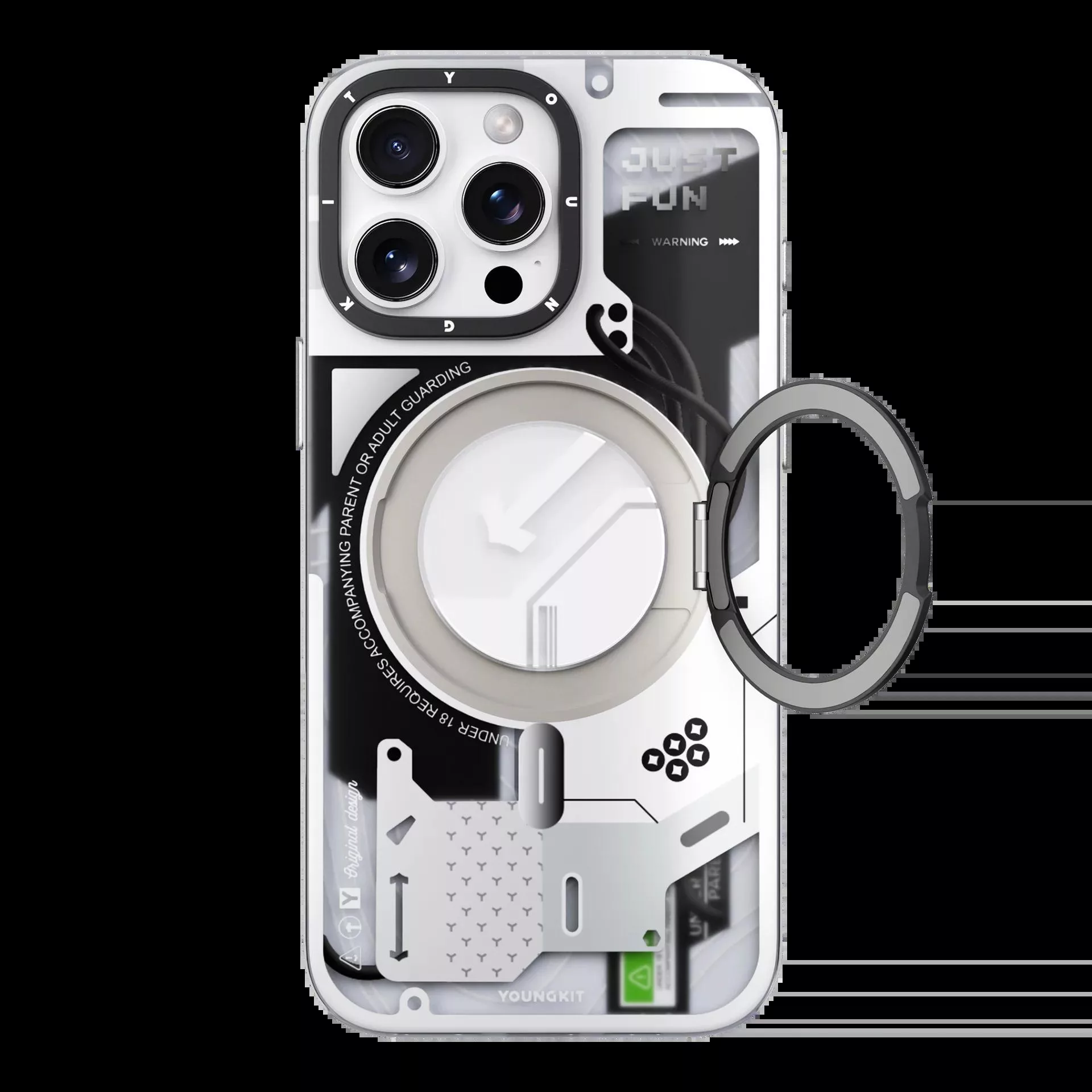 کاور یانگ کیت مدل Cyberpunk 360° مناسب برای گوشی موبایل اپل iphone 16promax