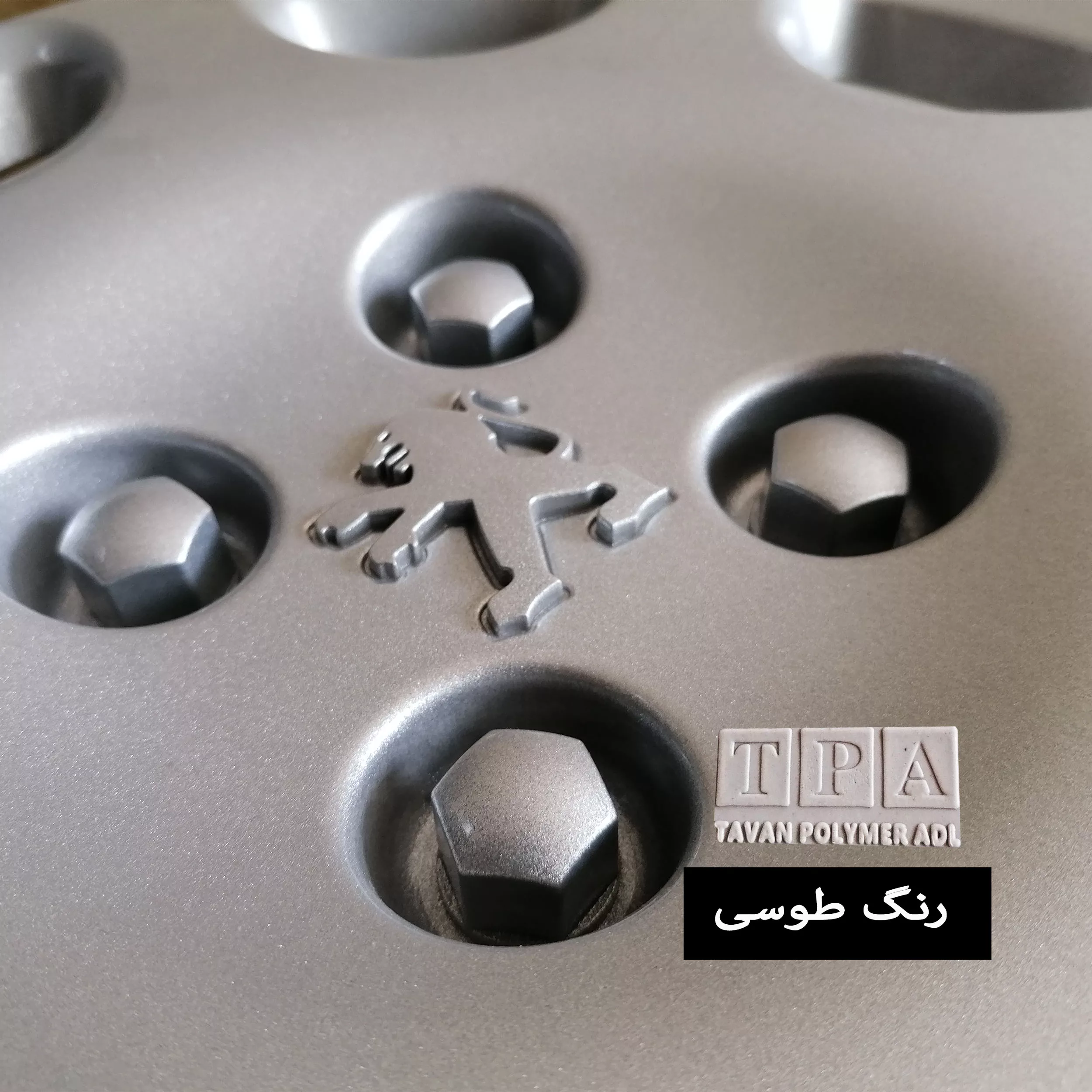 قالپاق چرخ تی پی ای مدل TPA-P06 سایز 14 اینچ مناسب برای پژو 206 بسته 4 عددی