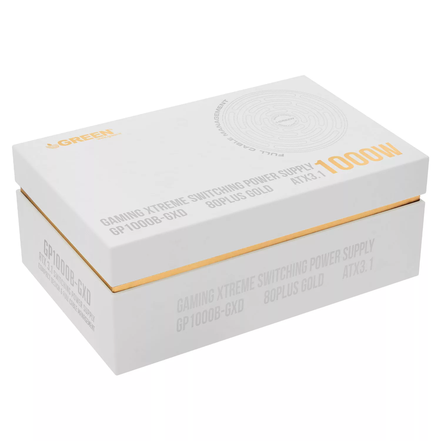 منبع تغذیه کامپیوتر 1000W وات گرین مدل GP1000B-GXD White (ATX 3.1)