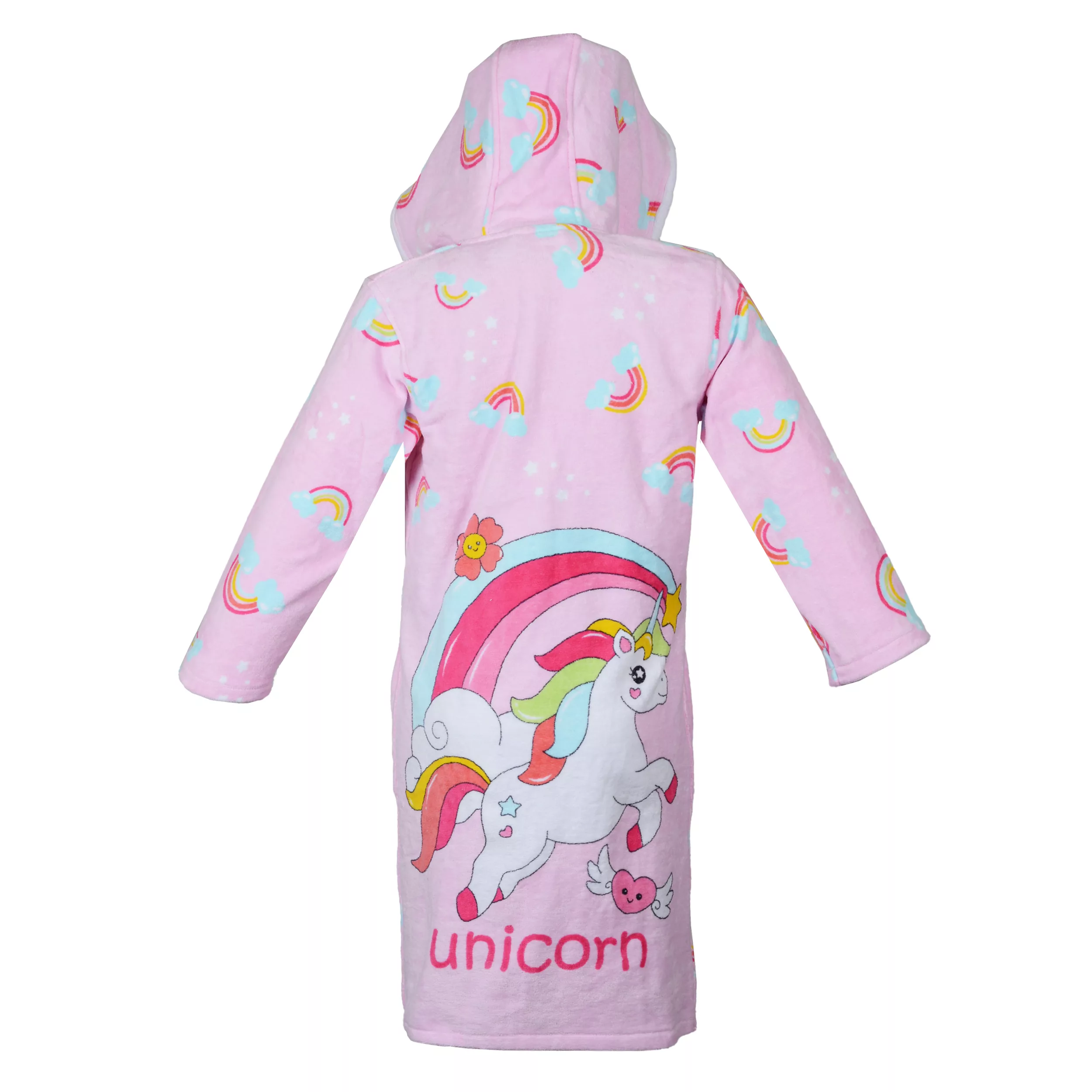 حوله پالتویی کودک پودایران طرح یونیکورن سایز 112*100 سانتی‌متر