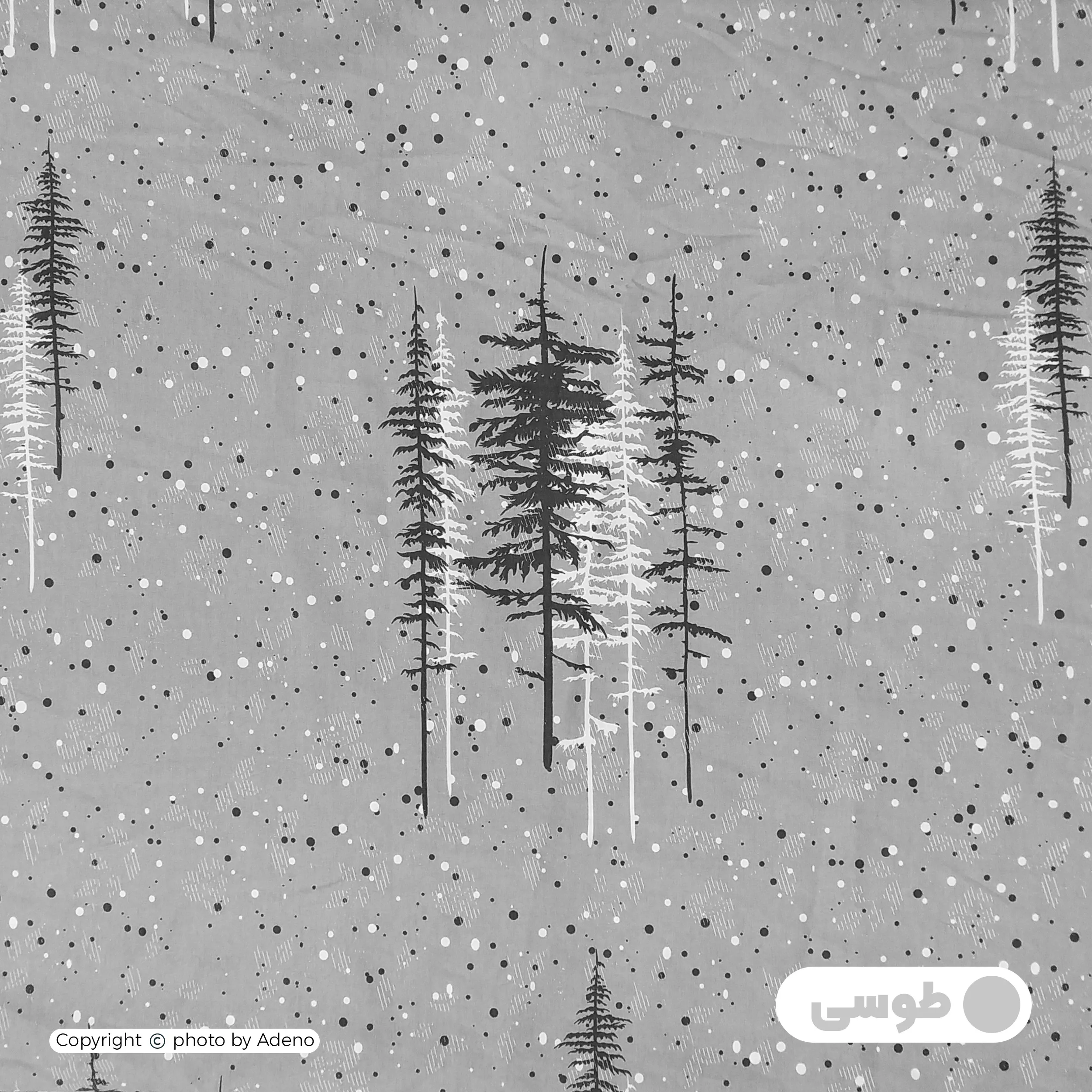 ملحفه آدنو مدل Pine کد IR165 یک نفره سایز 120x200 سانتی متر