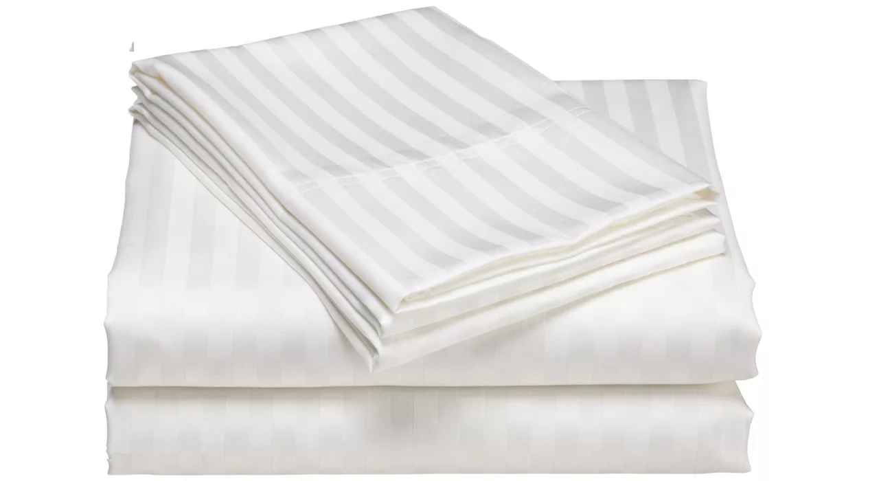 سرویس ملحفه هارمونی مدل 50Satin دونفره سه تکه گینگ سایز 180