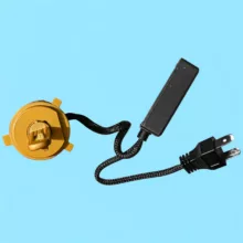 لامپ نور پایین و نور بالا چراغ جلو تک حالته بست یدک مدل یخی کد X19 با پایه H4 مناسب برای پژو 405 بسته ۲ عددی