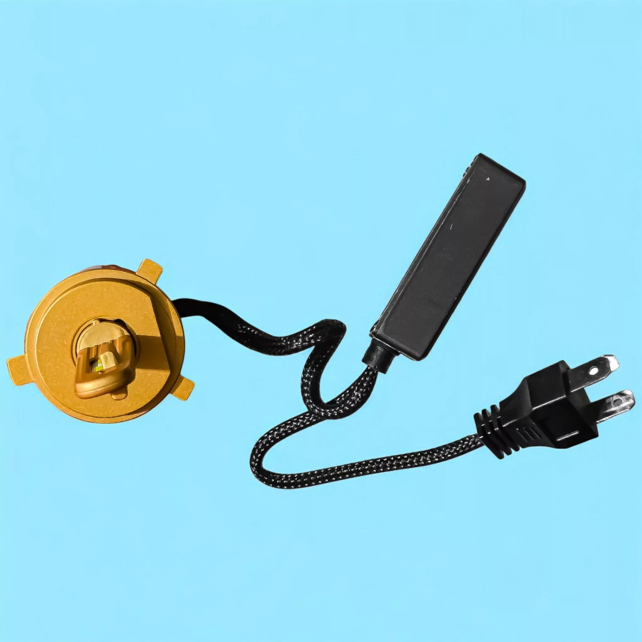 لامپ نور پایین و نور بالا چراغ جلو تک حالته بست یدک مدل یخی کد X19 با پایه H4 مناسب برای پژو 405 بسته ۲ عددی
