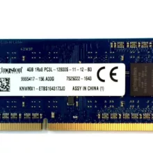 رم لپ تاپ کینگستون مدل 1600 DDR3L PC3L 12800S MHz ظرفیت 4 گیگابایت