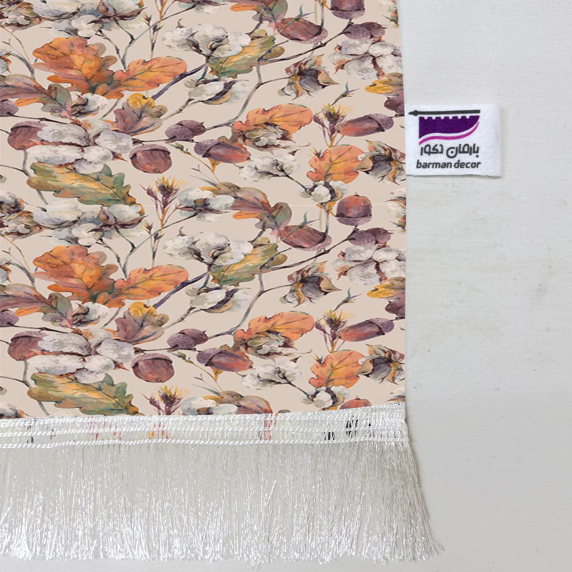 شال مبل بارمان دکور طرح سنجابک کد 29 سایز 98x180 سانتی متر