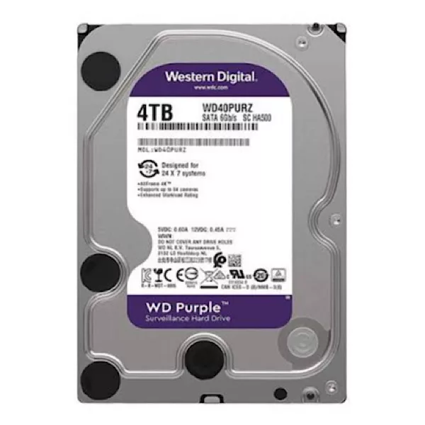 هارد دیسک اینترنال وسترن دیجیتال با رابط SATA 3.0 مدل Wd43purz ظرفیت چهار ترابایت