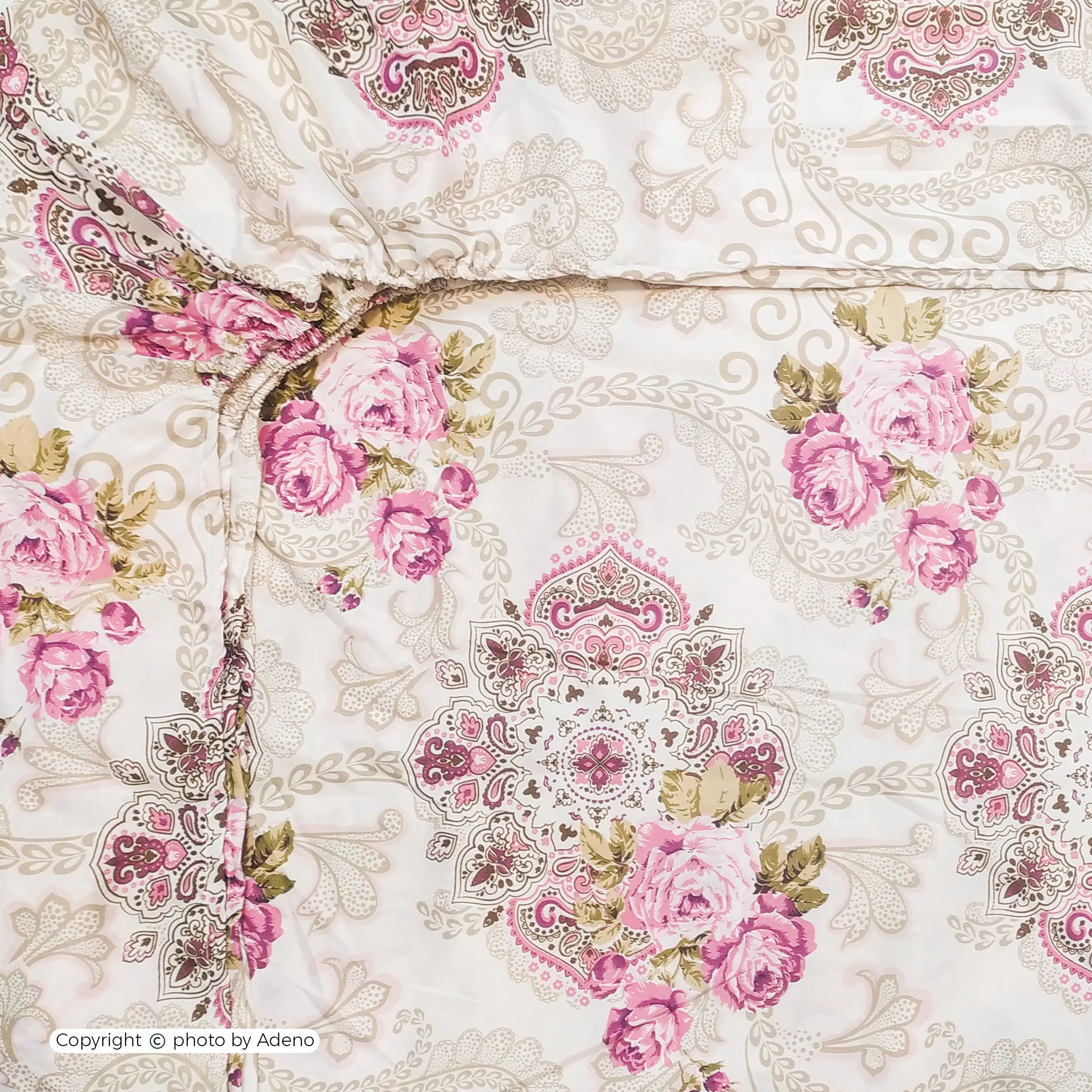 ملحفه آدنو مدل فرخنده کد CH90 دونفره سایز 180x200 سانتی متر