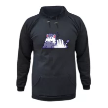 هودی زنانه مدل گورخر کد ۳ رنگ ذغال سنگی