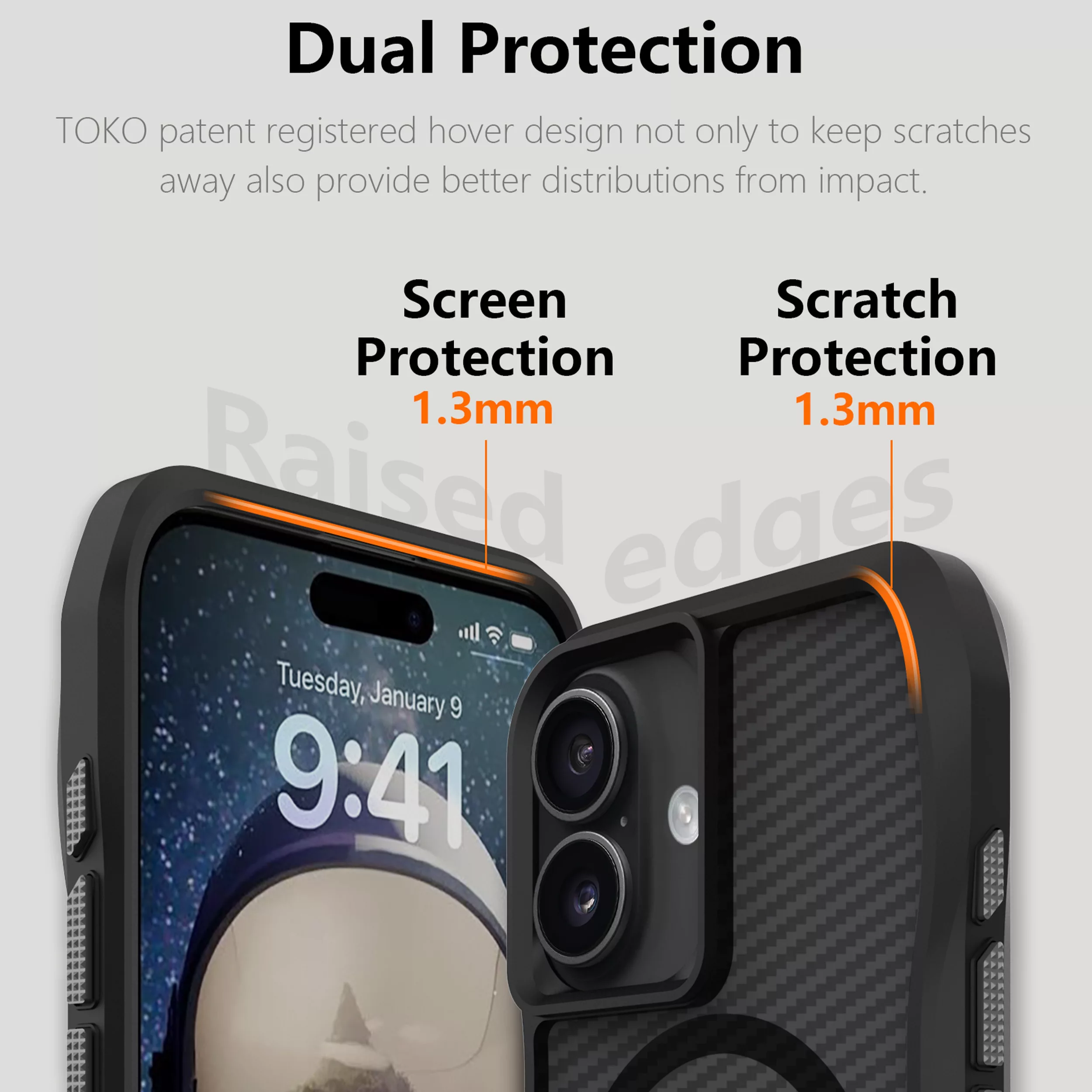 کاور سامورایی مدل Octagon Carbon مناسب برای گوشی موبایل اپل iPhone 16