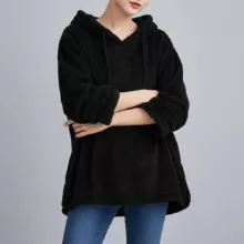 هودی زنانه مدل تدی بلند_M