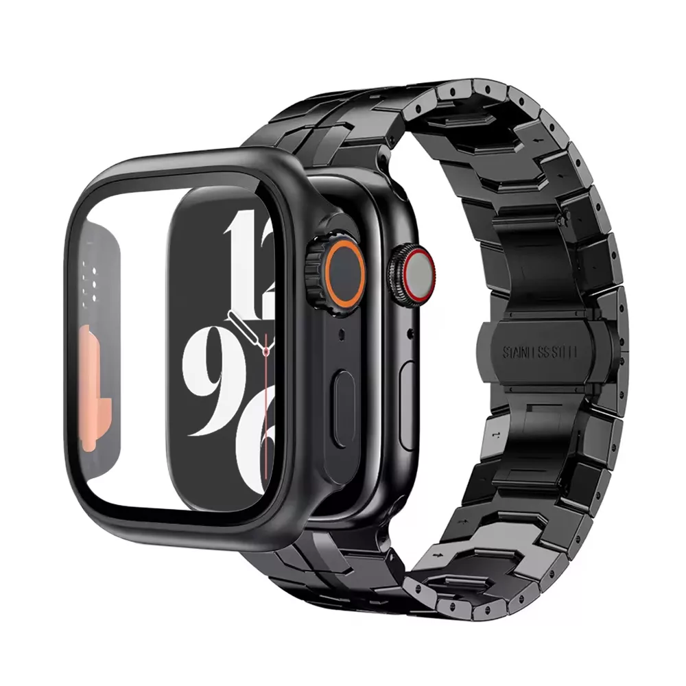 بند ساعت آکوآرا مدل Acero Ultra مناسب برای اپل واچ 44 میلیمتری سری SE 2022 Aluminum Case / SE 2021 Aluminum Case / 5 / 6 / SE به همراه کاور