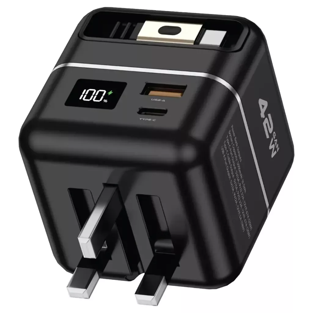 پاوربانک گرین لاین مدل GNGAN42PB10BK ظرفیت 5000 میلی آمپر ساعت