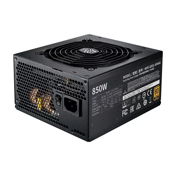 منبع تغذیه کامپیوتر کولر مستر مدل MWE GOLD 850 – V2 FULL MODULAR