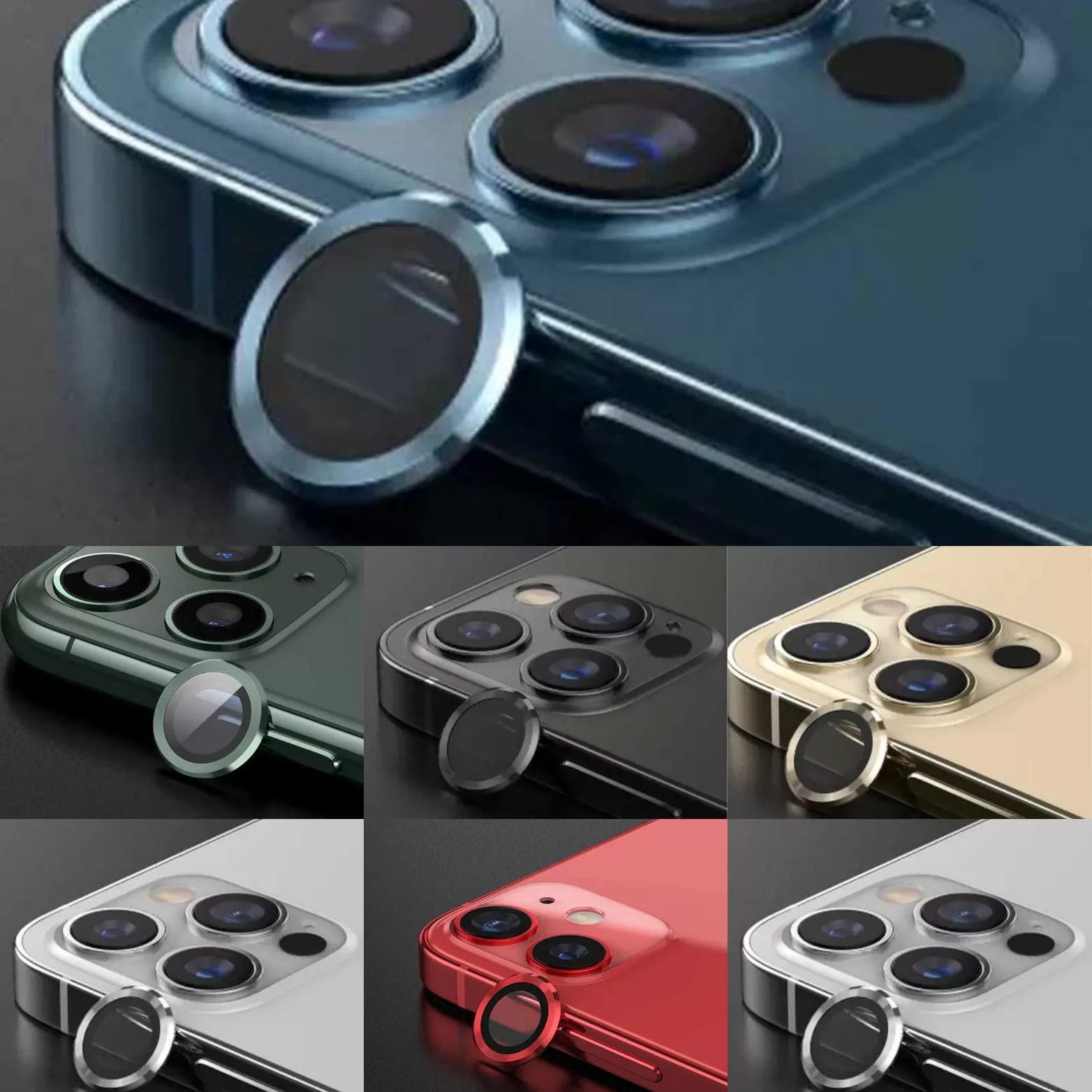 محافظ لنز دوربین بوف مدل HD-ColorLenz-G مناسب برای گوشی موبایل اپل Iphone 11/ 12 / 12 Mini