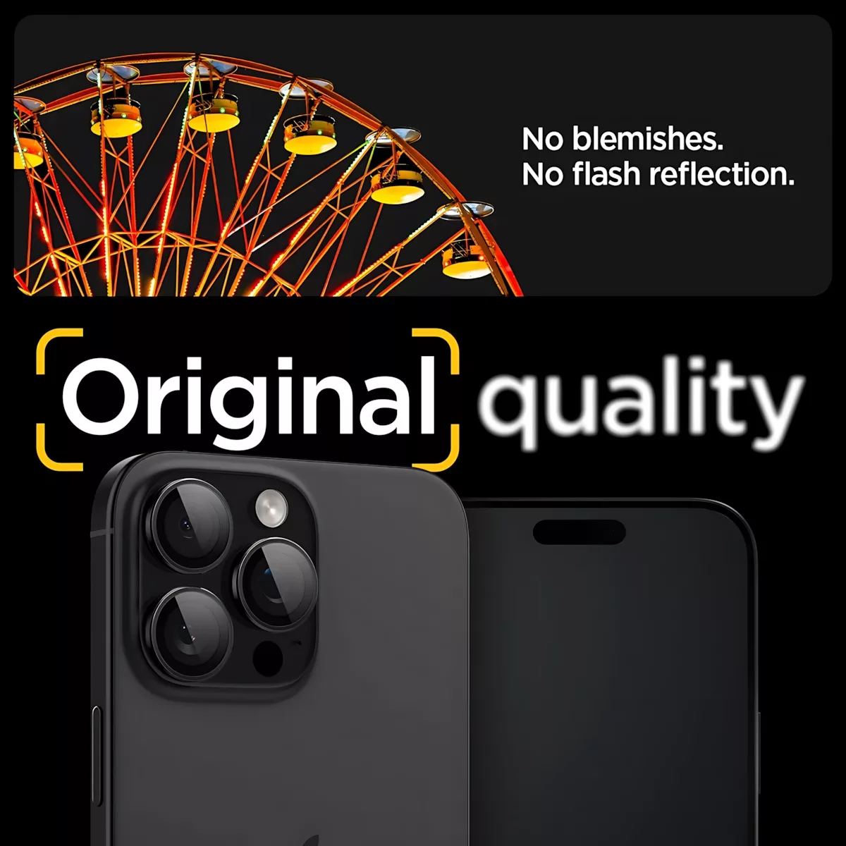 محافظ لنز دوربین شیشهای اسپیگن مدل Optik Pro مناسب برای گوشی موبایل اپل iPhone 16 Pro